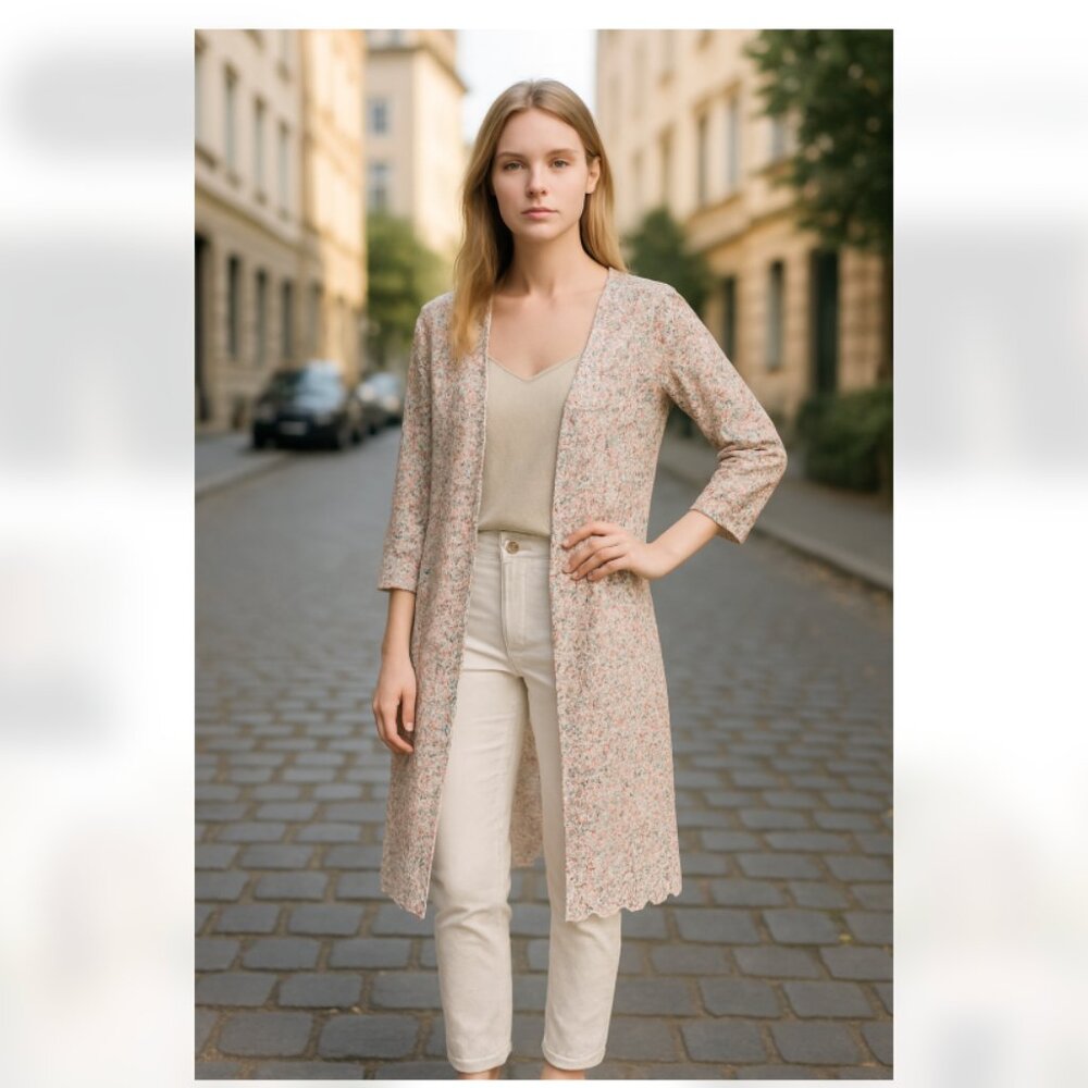 NWT Catherine Malandrino Sweaters Catherine Malandrino Floral Duster
